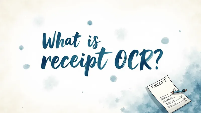 What is Receipt OCR?